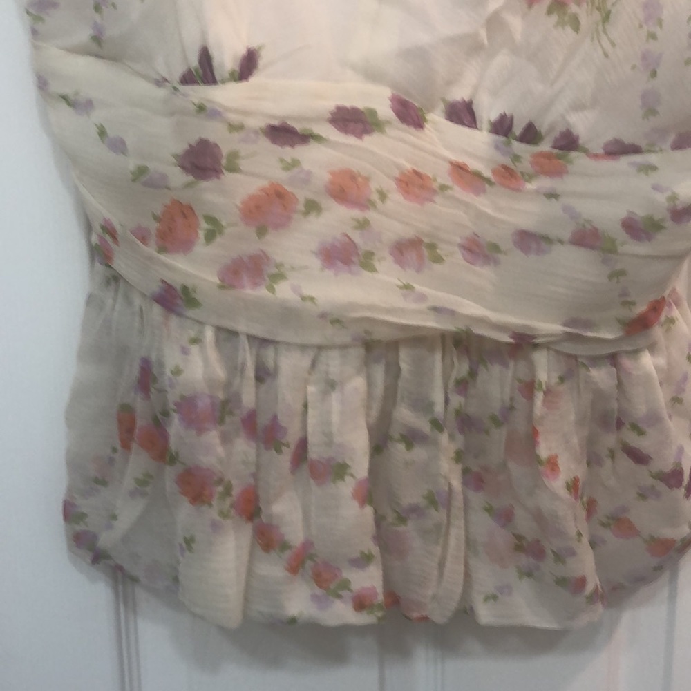 Tracy Reese floral peplum top - Picture 2 of 6